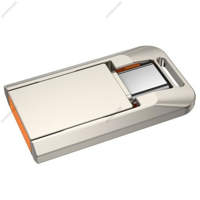 Флеш накопичувач USB-A / C HOCO UD17 Smart USB3.0 / Type-C (128GB) Gray
