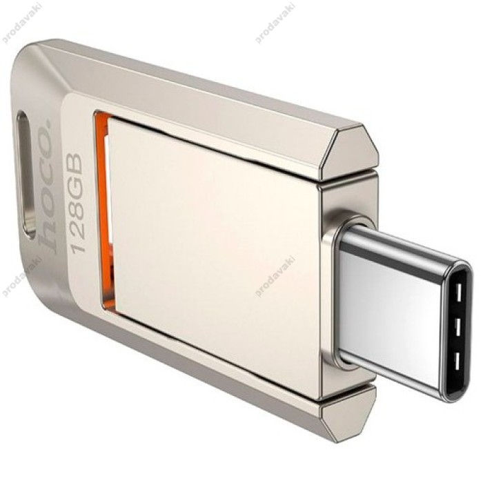 Флеш накопичувач USB-A / C HOCO UD17 Smart USB3.0 / Type-C (128GB) Gray