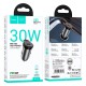 Автомобільний зарядний пристрій Hoco NZ16 Rigorous single port 3A 30W Metal-grey