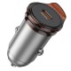 Автомобільний зарядний пристрій Hoco NZ16 Rigorous single port 3A 30W Metal-grey