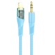 Кабель аудіоадаптер Hoco UPA25 Transparent Discovery Edition Digital audio conversion cable AUX - iP Lightning 1M Blue