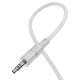 Кабель аудіоадаптер Hoco UPA27 Spirit transparent digital audio conversion cable AUX - Type-C Gray