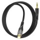 Кабель аудіоадаптер Hoco UPA25 Transparent Discovery Edition Digital audio conversion cable AUX - iP Lightning 1M Black