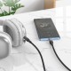 Кабель аудіоадаптер Hoco UPA27 Spirit transparent digital audio conversion cable AUX - Type-C Gray