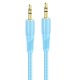 Кабель аудіоадаптер Hoco UPA25 Transparent Discovery Edition Digital audio conversion cable AUX - AUX 1M Blue
