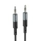 AUX-кабель Аудіоадаптер HOCO UPA23 AUX audio cable 1m Metal Grey