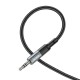 AUX-кабель Аудіоадаптер HOCO UPA23 AUX audio cable 1m Metal Grey