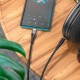Кабель аудіоадаптер Hoco UPA25 Transparent Discovery Edition Digital audio conversion cable AUX - Type-C 1M Black