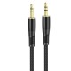 Кабель аудіоадаптер Hoco UPA25 Transparent Discovery Edition Digital audio conversion cable AUX - AUX 1M Black