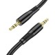 Кабель аудіоадаптер Hoco UPA25 Transparent Discovery Edition Digital audio conversion cable AUX - AUX 1M Black