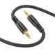 Кабель аудіоадаптер Hoco UPA25 Transparent Discovery Edition Digital audio conversion cable AUX - AUX 1M Black