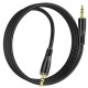 Кабель аудіоадаптер Hoco UPA25 Transparent Discovery Edition Digital audio conversion cable AUX - AUX 1M Black