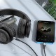 Кабель аудіоадаптер Hoco UPA22 silicone digital audio conversion cable AUX - Lightning 1m Black