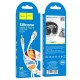 Кабель аудіоадаптер Hoco UPA22 silicone digital audio conversion cable AUX - Type-C 1m White