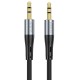 Кабель аудіоадаптер Hoco UPA22 silicone digital audio conversion cable AUX - AUX 1m Black