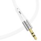 Кабель аудіоадаптер Hoco UPA22 silicone digital audio conversion cable AUX - AUX 1m White