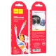 Кабель аудіоадаптер Hoco UPA22 silicone digital audio conversion cable AUX - AUX 1m White