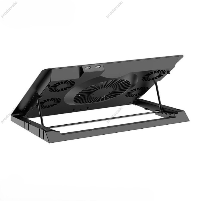 Підставка для ноутбука та MacBook Hoco DH11 c RGB освітленням Black