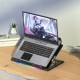 Підставка для ноутбука та MacBook Hoco DH11 c RGB освітленням Black