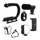 Одноосьовий стабілізатор Gimbal Stabilizer CH AY-49U Multifunctional Microphone та LED
