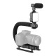Одноосьовий стабілізатор Gimbal Stabilizer CH AY-49U Multifunctional Microphone та LED