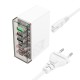 Мережевий зарядний пристрій HOCO N36 Fuerza six-port charger 3USB/3Type-C 65W/3A PD/QC transparent-black
