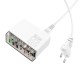 Мережевий зарядний пристрій HOCO N36 Fuerza six-port charger 3USB/3Type-C 65W/3A PD/QC transparent-black
