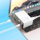 Мережевий зарядний пристрій HOCO N36 Fuerza six-port charger 3USB/3Type-C 65W/3A PD/QC transparent-black