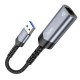 Мережевий адаптер Hoco UA26 Ethernet USB to RJ45 1000 Mbps 0.125m Black