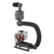 Одноосьовий стабілізатор Gimbal Stabilizer CH AY-49U Multifunctional Microphone та LED