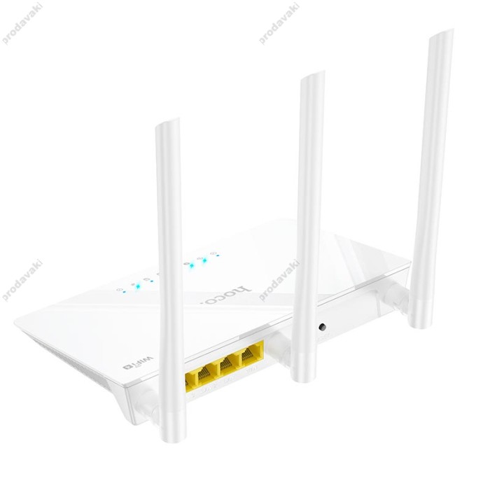 Роутер маршрутизатор Hoco HI30 WiFi4 wireless router 2.4GHz 300Mbps White