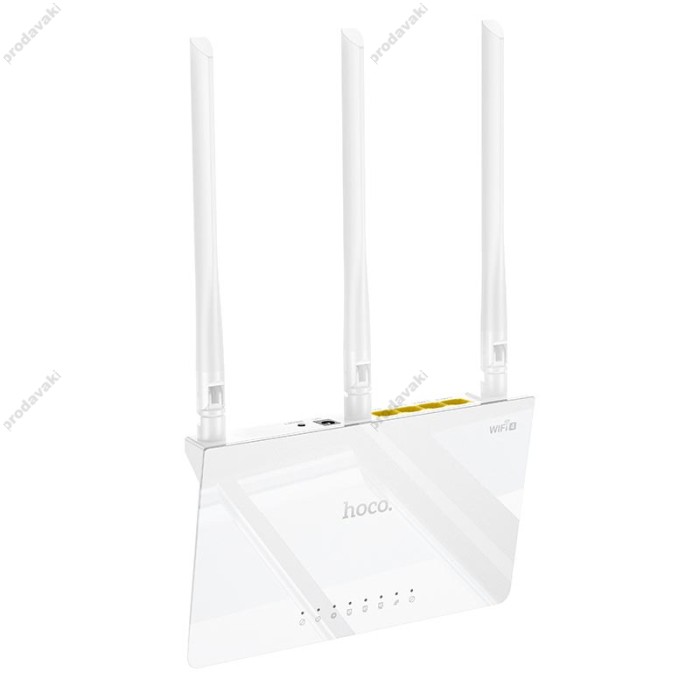 Роутер маршрутизатор Hoco HI30 WiFi4 wireless router 2.4GHz 300Mbps White