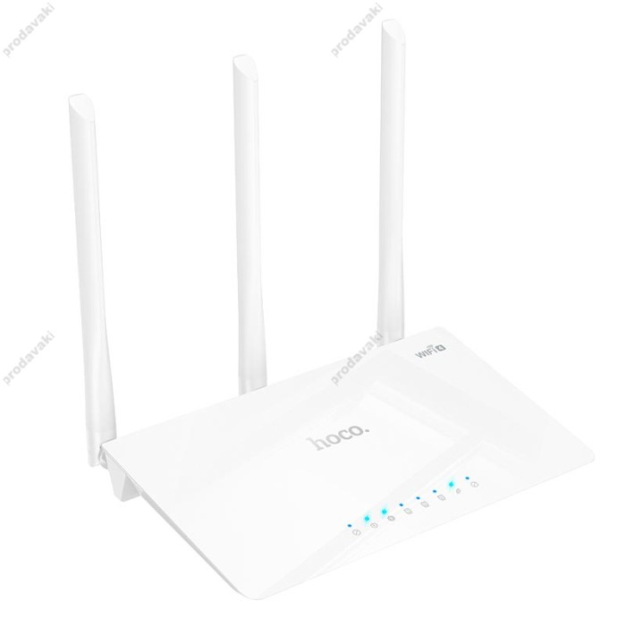 Роутер маршрутизатор Hoco HI30 WiFi4 wireless router 2.4GHz 300Mbps White