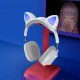 Бездротові Bluetooth навушники HOCO ESD13 Skill cat ear headphones BT 5.3 White