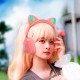 Бездротові Bluetooth навушники HOCO ESD13 Skill cat ear headphones BT 5.3 Pink