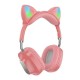 Бездротові Bluetooth навушники HOCO ESD13 Skill cat ear headphones BT 5.3 Pink