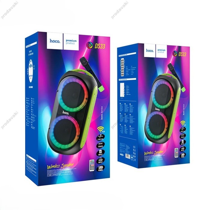 Портативна колонка Bluetooth HOCO DS33 Wireless portable speaker 30W Black