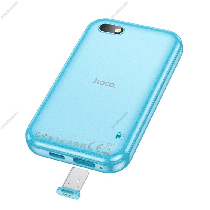 Мобільний телефон Дитячий HOCO Y102 2.8-inch children phone GSM Call 2G 4GB Dual Camera Blue