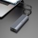 Корпус для зовнішного Кишеня для M. 2 SSD Hoco HB47A Enclosure (USB3.2/10Gbps, 4TB Max) Grey