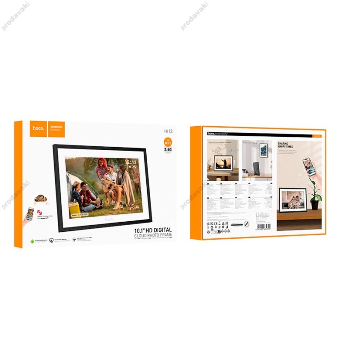 Фоторамка Hoco Hi13 digital cloud photo frame 10.1" HD Android 6 2.4G / WiFi 5.0 / 13.0MP 1 RAM / 32 R Black