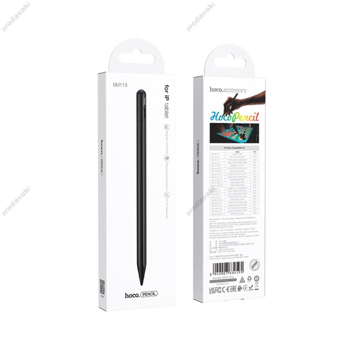 Стілус Stylus Pen Hoco GM113 Active capacitive pen pad dedicated Black