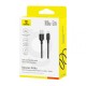 Кабель Baseus Silky Series USB to Type-C 100W 5A 2m Black P10377703113-01