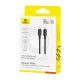 Кабель Baseus Silky Series Type-C to Type-C 100W 5A 1m Black P10377704113-00