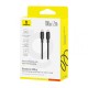 Кабель Baseus Silky Series Type-C to Type-C 100W 5A 2m Black P10377704113-01