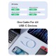 Кабель Baseus Silky Series Type-C to Type-C 100W 5A 1m White P10377704213-00
