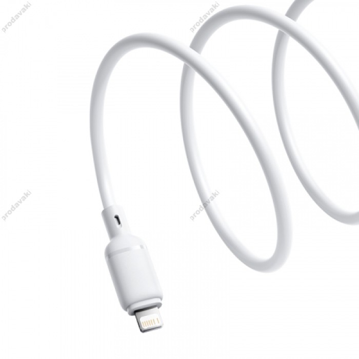 USB кабель Baseus Silky Series USB to Lightning 2.4A 2m White P10377702213-01