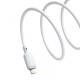 USB кабель Baseus Silky Series USB to Lightning 2.4A 2m White P10377702213-01