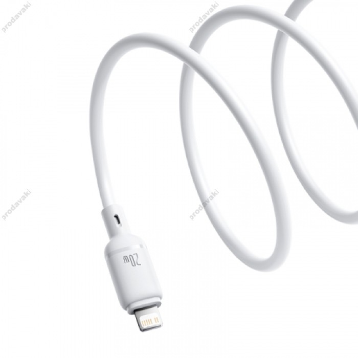 PD кабель Baseus Silky Series Type-C to Lightning 20W 1m White P10377700213-00