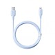 USB кабель Baseus Silky Series USB to Lightning 2.4A 1m Blue P10377702313-00