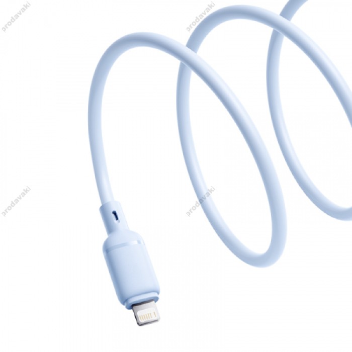 USB кабель Baseus Silky Series USB to Lightning 2.4A 1m Blue P10377702313-00